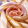 100% Mulberry Silk Women Silk Scarf Shawl Printed Hot Sale Chain Pattern Brand Silk Muffler Large Air Condition Cape Kerchief ► Photo 1/6