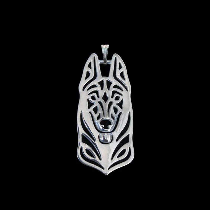 

2019 Women Metal Dog Shaped Pendants Lover Belgian Malinois Dog Pendants