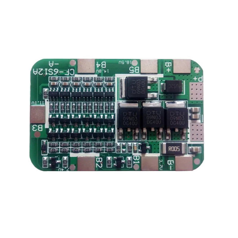 BMS 6S 15A 20A 25A 40A 24V 3,7 V литиевая Защитная плата для 6 пакетов 18650 PCB BMS литий-ионная батарея модуль