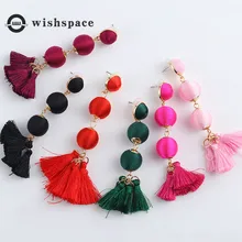 Европа и DIY ремесло бисера обмотки кисточкой серьги