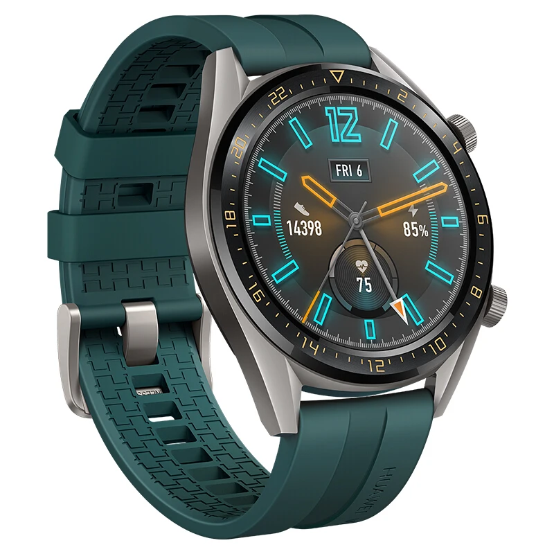 Смарт часы HUAWEI WATCH GT Active Edition спортивные с цветным AMOLED дисплеем 1 39 дюйма GPS для