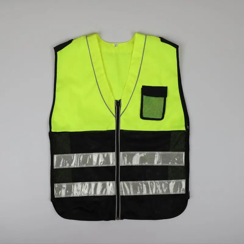 Светоотражающие сигнальный жилет безопасности рабочая одежда Reflectante Chaleco День Ночь защитный жилет для Велоспорт дорожного движения YFZ010