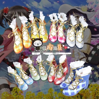 

Anime Lovelive!! Bouquet Hand Flower AWAKEN All Members Cosplay Shoes size 35-43s High Heel For Halloween Free Shipping STOCK.