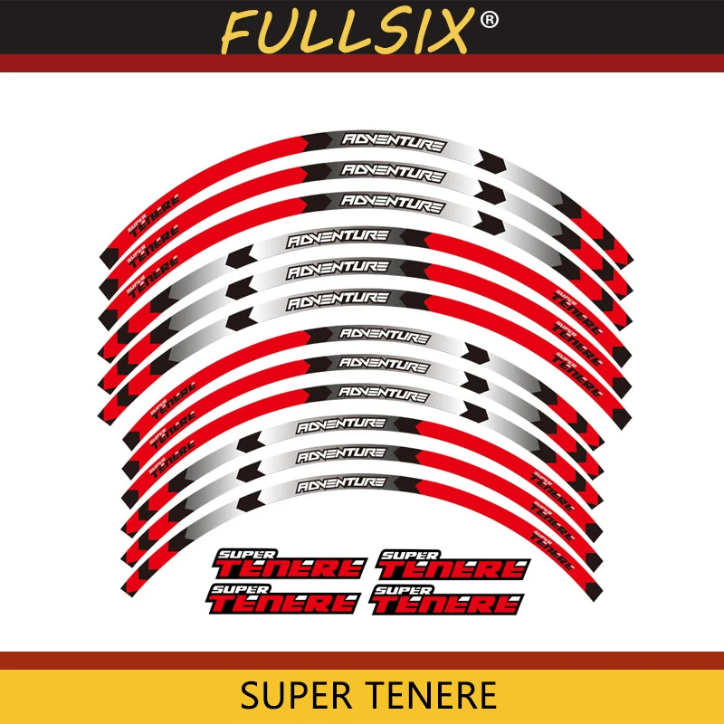 Наклейки на передние и задние колеса мотоцикла, внешний обод, наклейки на колеса для yamaha XT1200Z ZE SUPER TENERE XT1200Z SUPER TENERE RAID