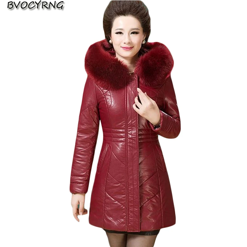 Queechalle 2018 Spring Autumn Women Faux Soft Leather