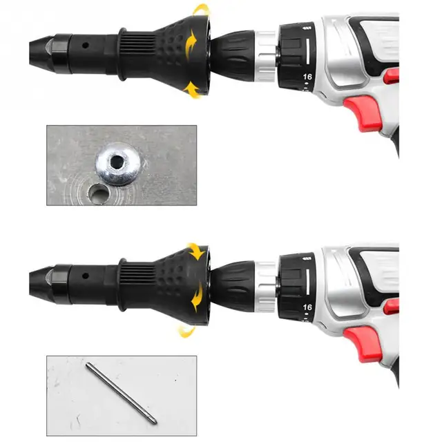 Rivet Drill Adapter Insert Nut