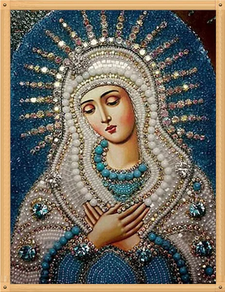 DIY Алмазная вышивка крестиком 6 картин религиозная икона 5d алмазная вышивка мозаика Новогоднее украшение подарок - Цвет: 20X25CM