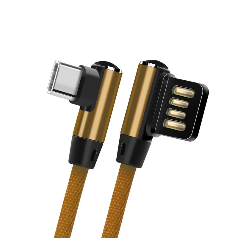 2.4A usb type C 90 градусов USB C кабель для samsung Galaxy S10 S9 Plus Xiaomi Mi 9 8 6 MAX 3 LG USB C P30 кабель передачи данных для быстрой зарядки