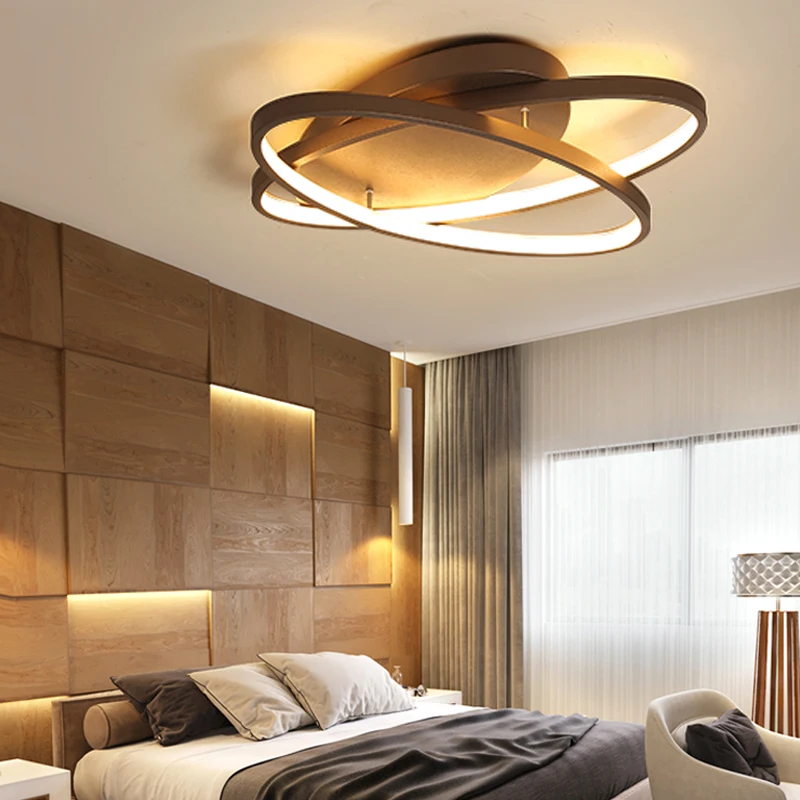 Новые креативные кольца современный светодиодный потолочный светильник для гостиной спальни 48 Вт/70 Вт/85 Вт домашний внутренний светодиодный потолочный светильник AC90V-260V