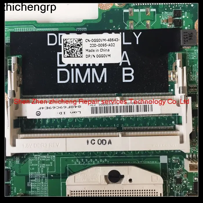 

For DELL V3450 Vostro 3450 laptop 0GG0VM GG0VM DA0V02AMB8F1 HM67 DDR3 1G Discrete graphics motherboard