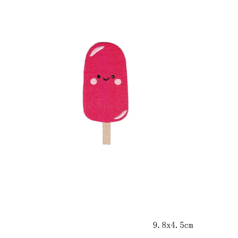 10 шт. Кот ice creampatches железа на патчи наклейки для одежды вышивка патч аппликация девушки знак