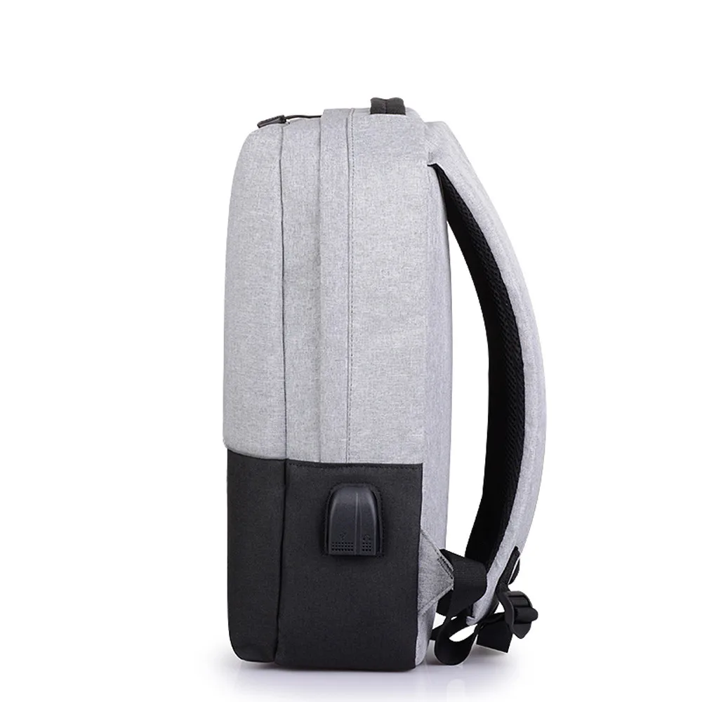 Aelicy Mochila Anti-robo de carga USB hombres portátil mochilas para adolescentes hombre Mochila de viaje bolsa de la escuela con cargador USB