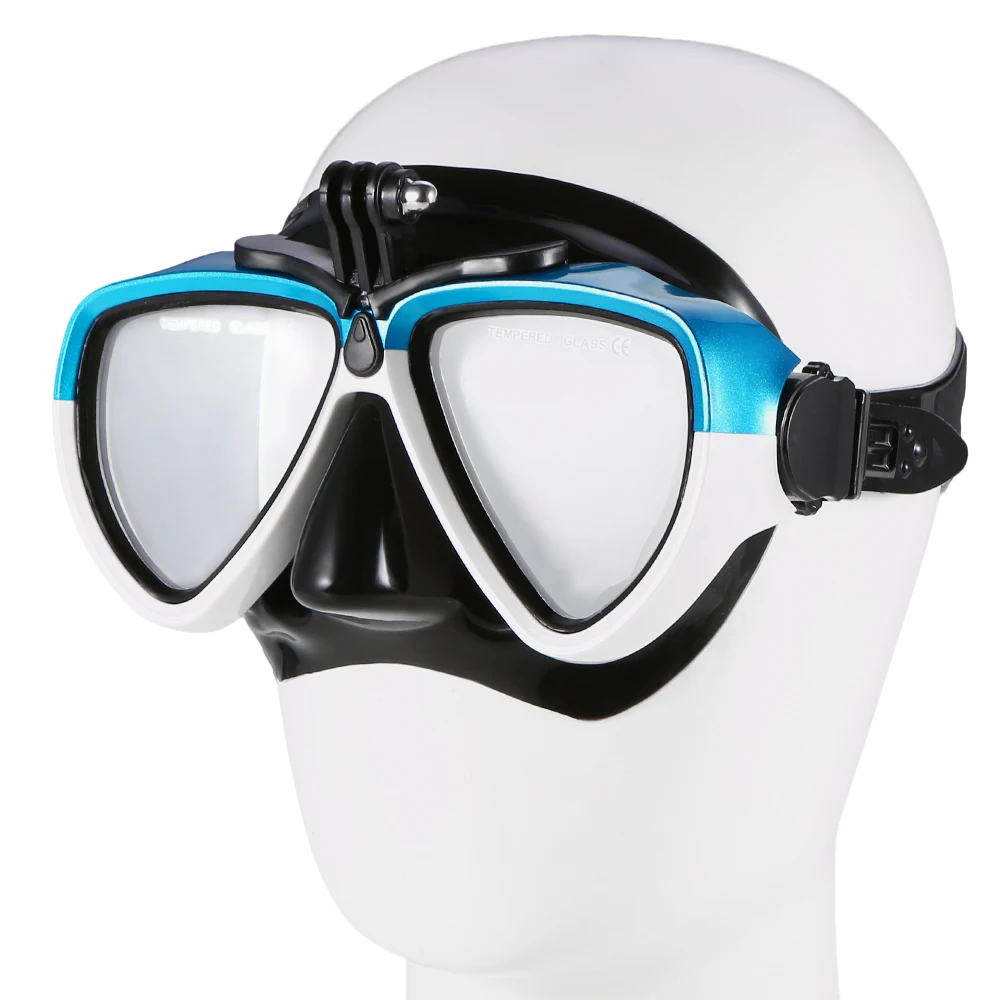 Lixada маска для подводного плавания, противотуманные очки для подводного плавания, маска для дайвинга, очки для плавания, очки с креплением для камеры, трубка для подводного плавания