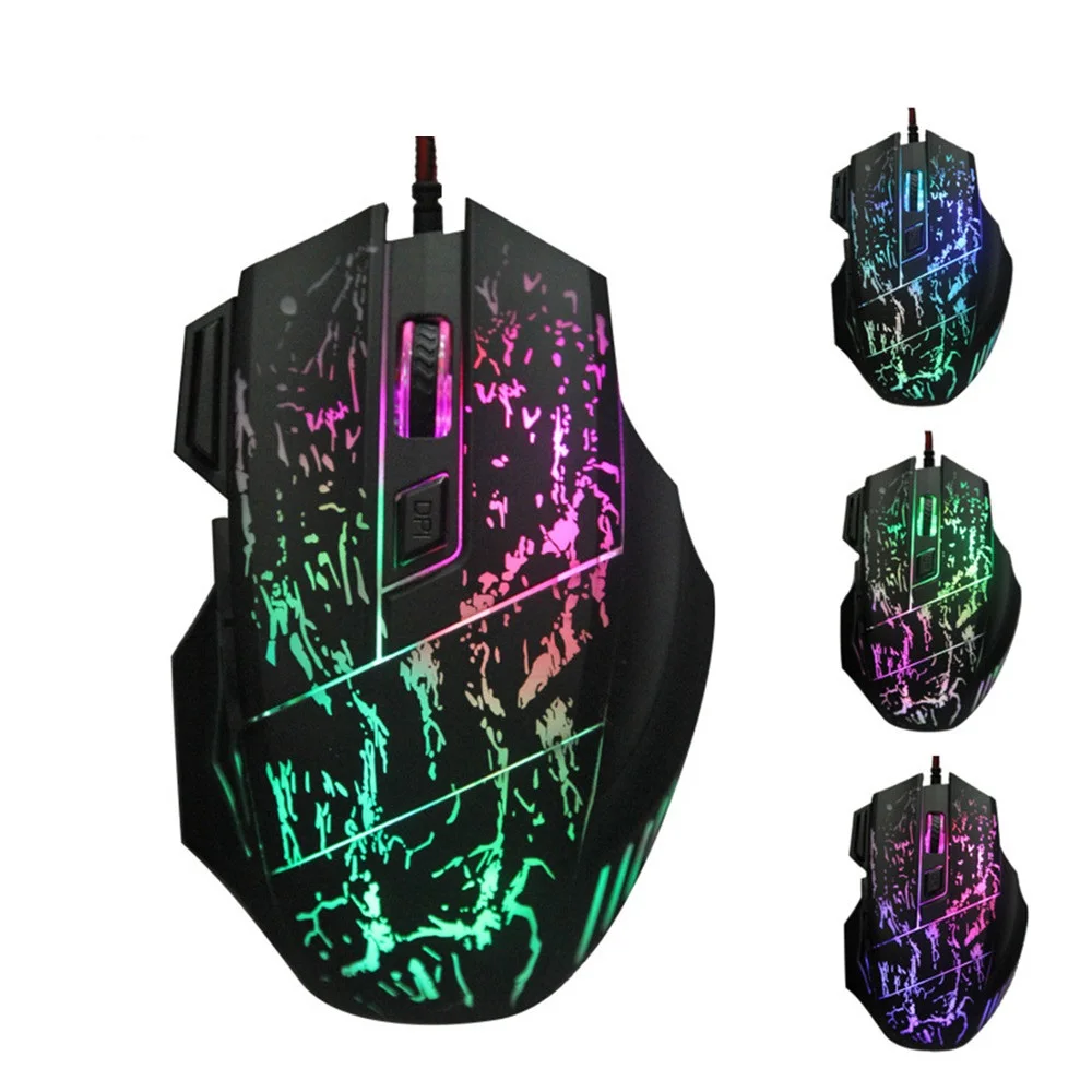  A874 Optical Gameing Mouse 5500 DPI Adjustable Mouse 7 LED buttons Wired USB Mouse for Pro Gamer For Pro Gamer Laptop