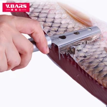 Stainless steel scale planer practical kill fish knife creative brush fish scale scraper kitchen gadget