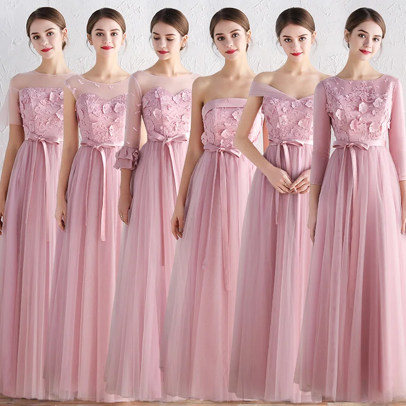 

Beauty Emily elegant wedding party dress Bridesmaid's dresses custom a-line Bridesmaid gowns birthday Party gowns Vestido