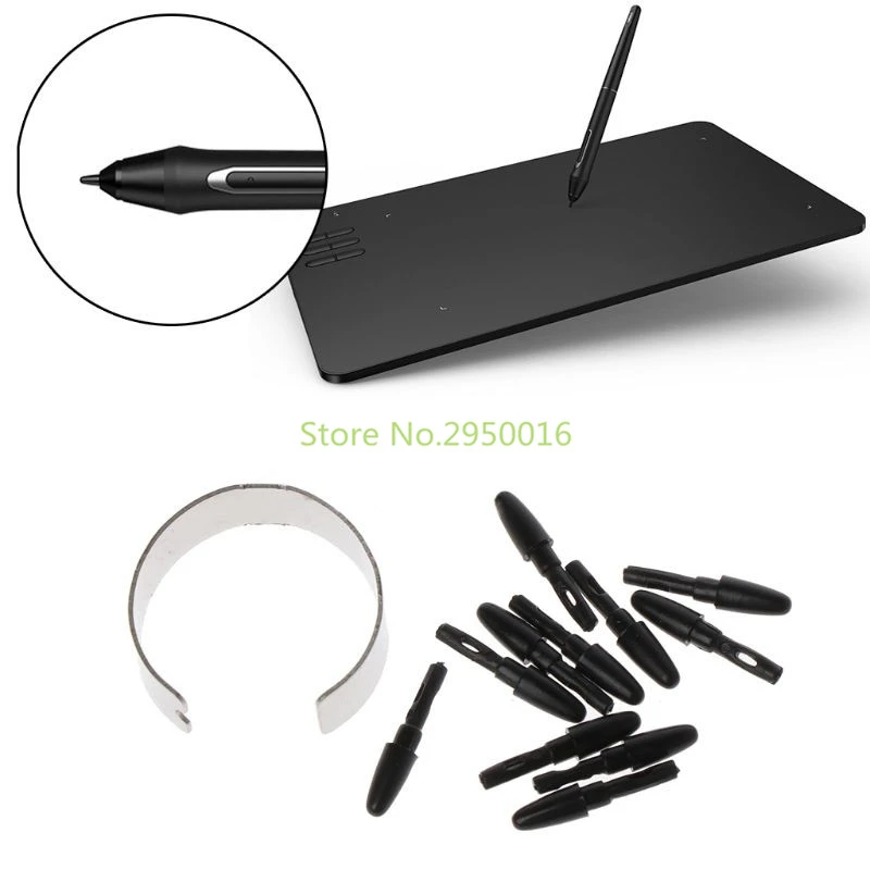 10 шт. пассивные наконечники для стилуса XP Pen HUION H640P VEIKK A30 A50|Стилусы планшетов| |