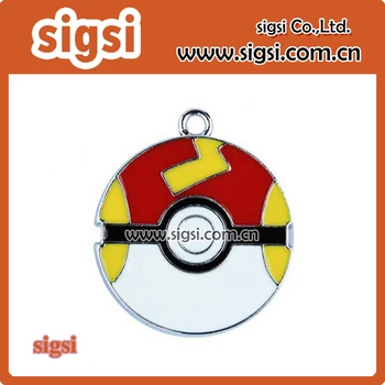 

Enamel Pikachu Pokemon Ball Pendant 32mm Pokemon Go Ball Pendant