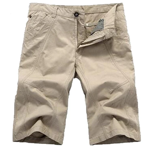 MAGCOMSEN шорты мужские летние хлопковые шорты пляжные шорты дышащие мужские повседневные шорты 29-44 размера плюс мужские бермуды AG-SSFC-08 - Цвет: Beige