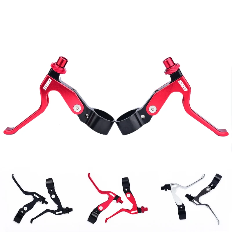 

GBS Ultralight Foldable Bicycle Brake Handle Aluminum 7075 CNC Folding Bike V Brake Lever Bike Accessory