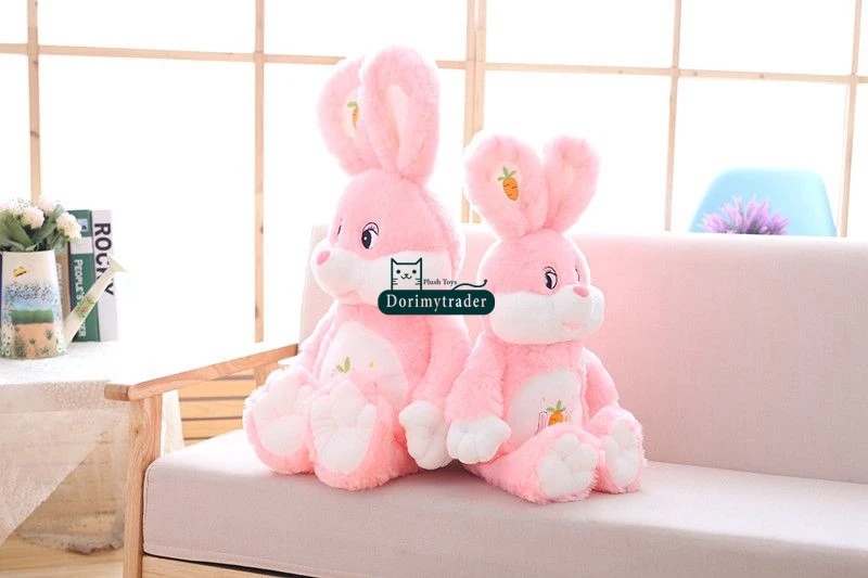 Dorimytrader New Lovely 150cm Huge Soft Cartoon Rabbit Plush Doll Stuffed Anime Bunny Toy Animals Pillow Baby Gift 59inch DY61688(6)