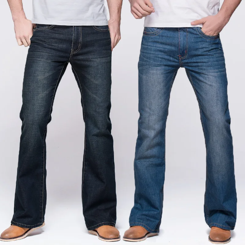 GRG Mens Jeans Tradition Boot Cut Leg Fit Jeans Classic Stretch Denim Flare Deep Blue Jeans Male Fashion Stretch Pants GRG Mens Jeans Tradition Boot Cut Leg Fit Jeans Classic Stretch Denim Flare Deep Blue Jeans Male Fashion Stretch Pants