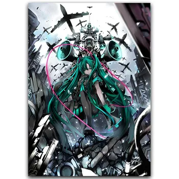 

Hatsune Miku Vocaloid Art Silk Fabric Poster Print 30x45cm 60x90cm Sexy Anime Girl Wall Pictures For Living Room Decor