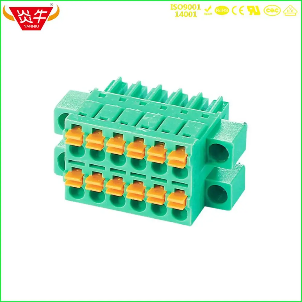 

KF2EDGKNHM-3.81-12P FEMALE 15EDGKNHM 3.81mm 24PIN DOUBLE ROW SPRING PLUG PCB CONNECTOR PLUG-IN TERMINAL BlOCKS PHOENIX YANNIU