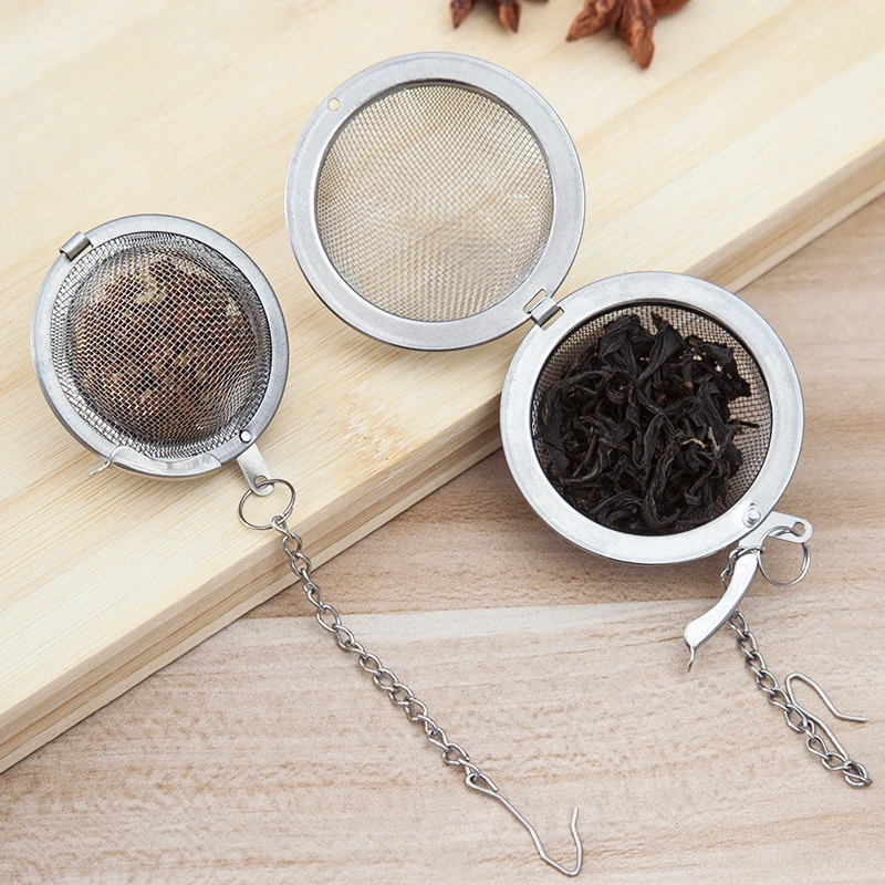 

Creative Stainless Steel Fine Mesh Seasoning Ball Home Kitchen Soup Soup Spice Filter Stew Stew Bag Tea Ball