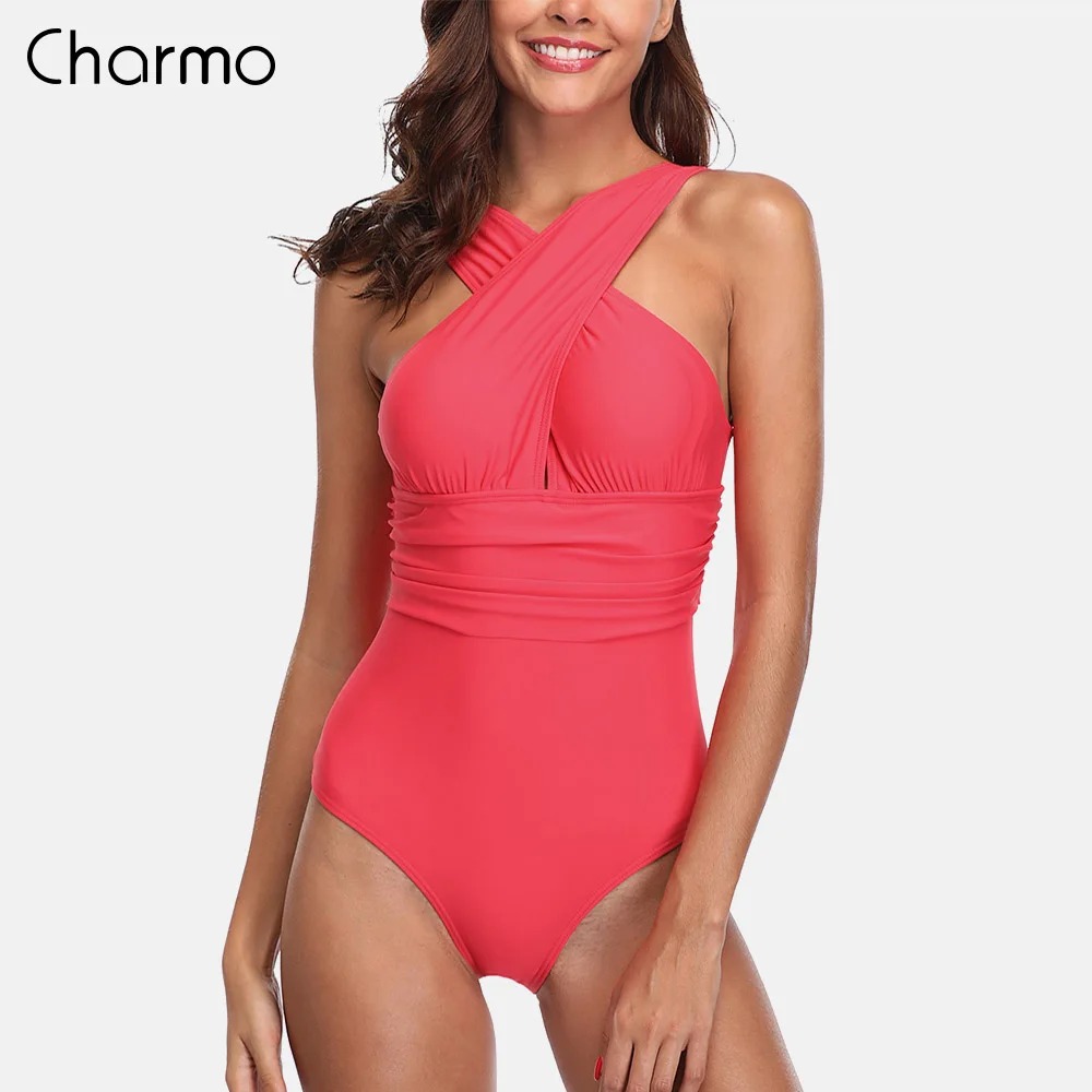 Купальник монокини Charmo женская модная одежда цельные костюмы пляжная купальный