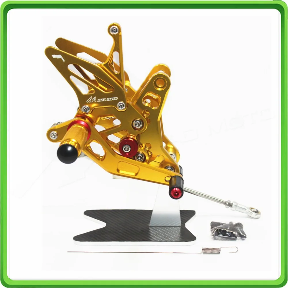 CNC Adjustable Rear Sets Rearset Footrest Foot Rest Pegs for Suzuki SV650 SV650S 2016 2017 2018 (41)