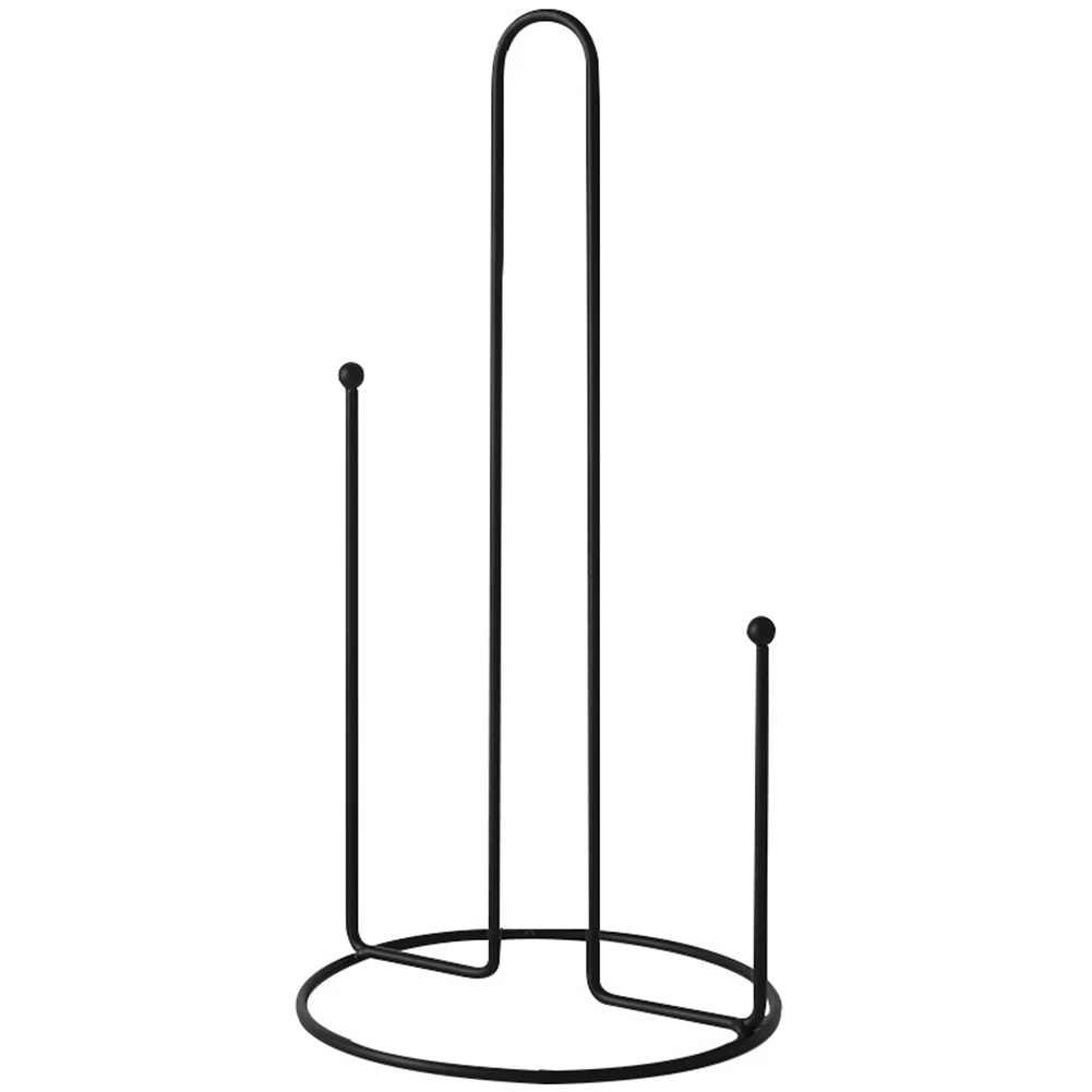 

Sturdy Durable Weighted Base Retro Towel Pole Vertical Napkin Shelf Kitchen Accessories Paper Roll Stand Convenient Metal Iron