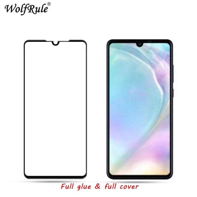 

2pcs LCD Screen Protector Huawei P30 Full Glue Glass For Huawei P30 Full Cover Tempered Glass For Huawei P30 Phone Film 6.1"