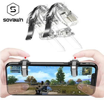 

Phone Gamepad Trigger Fire Button Aim Key Transparent L1R1 Shooter Controller For Pubg Mobile for Android for iPhone Joystick