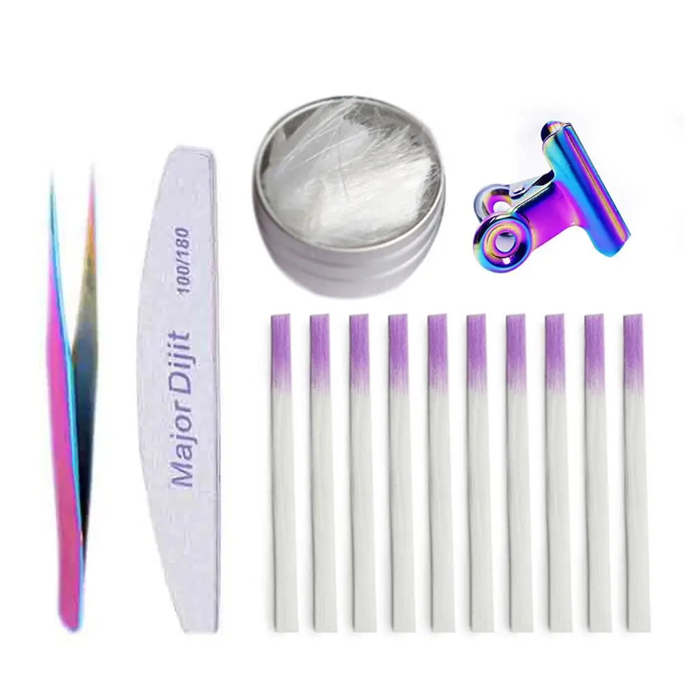 

New Professional Fiberglass Nail Kit Fiber Nails Extension Manicure Salon Tool Set Nail Art Beauty Tool High Quality Convenient