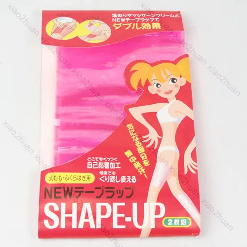 

New 1Pair Sauna Slimming Fat Burner SHAPE-UP Leg Arm Body Plastic Belt Wrap