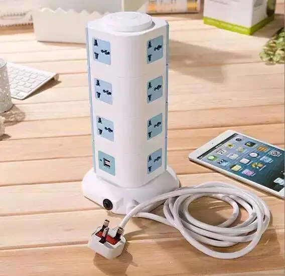 

10A four layer multifunctional vertical socket.