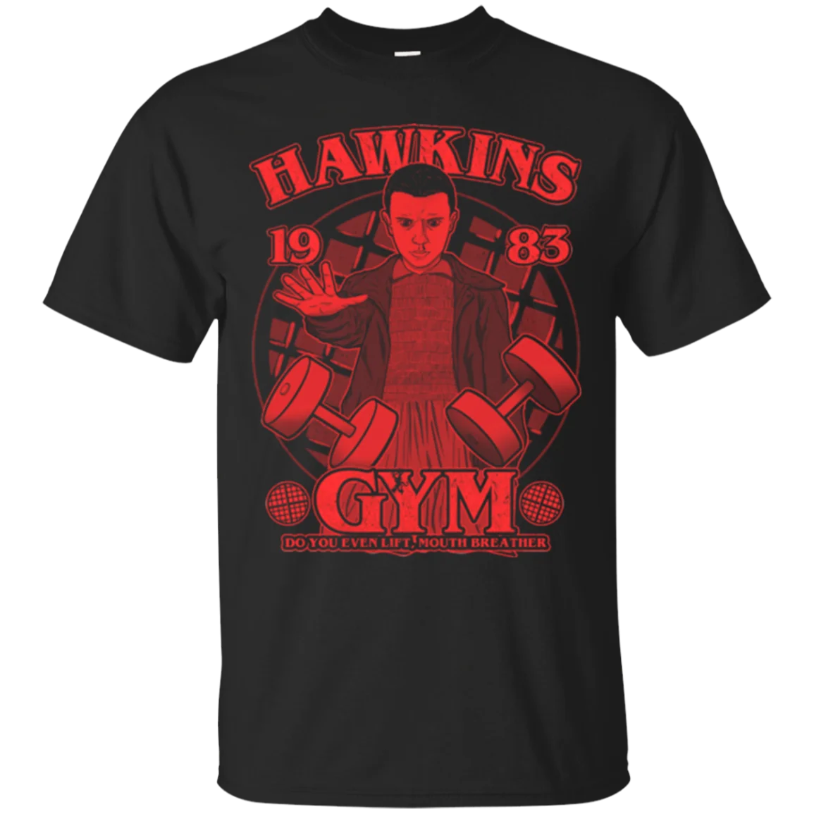Новая мужская футболка с принтом PHIKING хлопковая Футболка Hawkins Gym круглым вырезом и