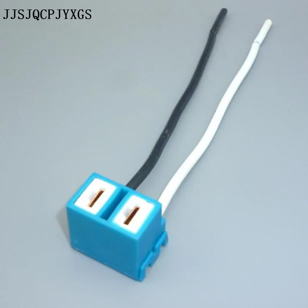 JJSJQCPJYXGS 16AWG 14 5 см керамический изгиб H7 HID держатель лампы авто прямоугольный