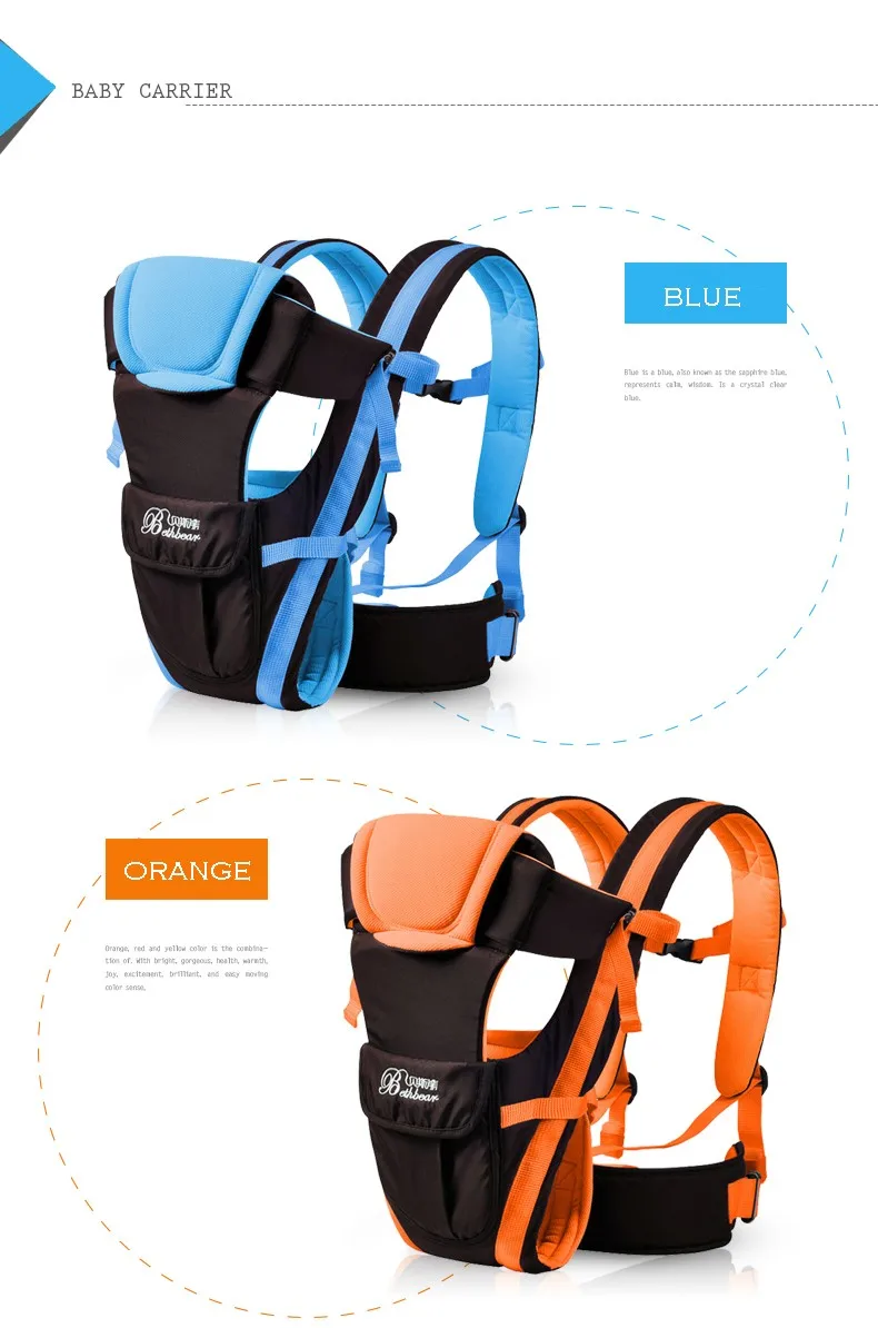 2-30 Months Breathable Multifunctional Front Facing Baby Carrier Infant Sling Backpack Pouch Wrap Baby Kangaroo_000