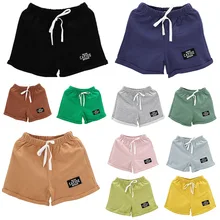 Высокое качество От 3 до 7 лет летнее платье Лидер продаж Новые модные носки для мальчиков и девочек, комплект Короткие шорты детские хлопковые конфеты короткие штаны детские повседневные шорты S1