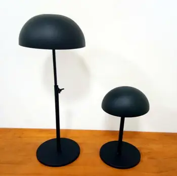 European style Hat display stand peak cap storage rack adjustable metal bucket hat straw hat sunhat wig hairpiece display holder wholesale 10pcs hat display stand stainess steel cap display rack adjustable metal men women s wig hairpiece holder showing prop
