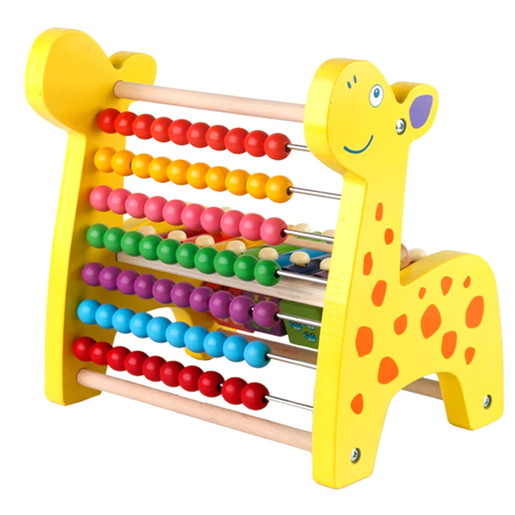 3 in 1 Kid Wooden Fawn Developmental Toy Revolving Number Blocks & Abacus & Beads Maze Puzzle Educational Children Toys 3 in 1 Kid Wooden Fawn Developmental Toy Revolving Number Blocks & Abacus & Beads Maze Puzzle Educational Children Toys
