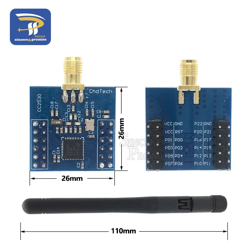 CC2530 Zigbee модуль UART беспроводная основная плата макетная плата CC2530F256 последовательный порт беспроводной модуль 2,4 ггц