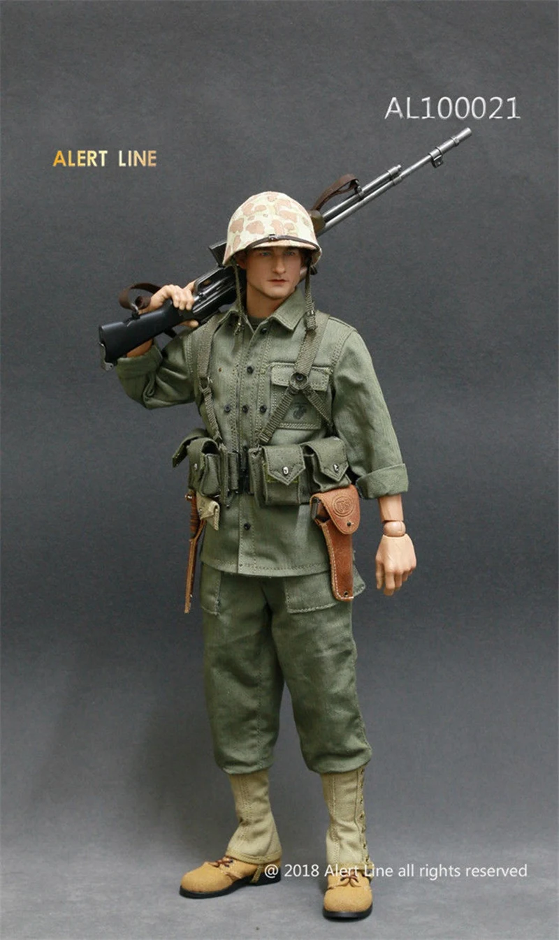 1:6 Военные солдаты 1/6 масштаб WWII США морской корпус Браунинг АВТОМАТИЧЕСКАЯ ВИНТОВКА(бар) пулемет набор подходит 1" Кукла солдат фигурка