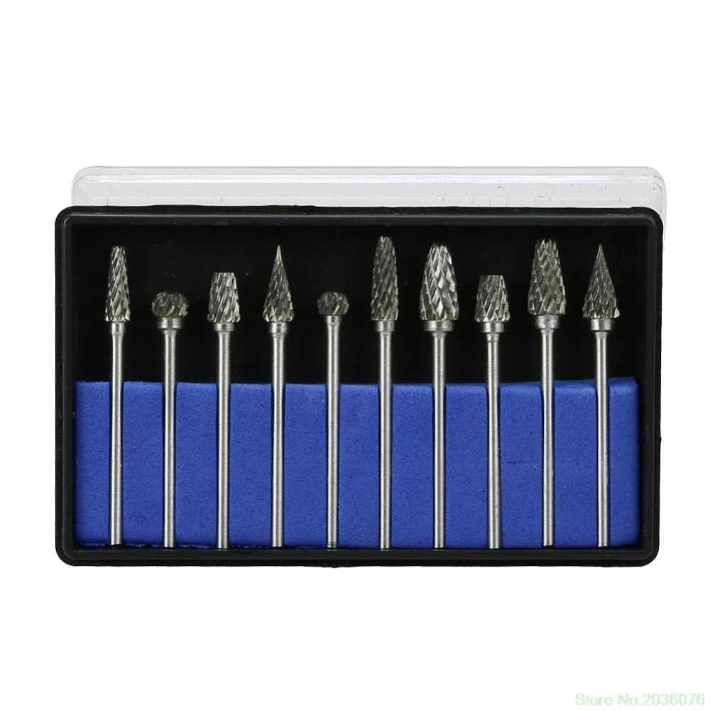 10 шт./компл. Fit марафон 2,35*6 мм Вольфрам стальные буры стоматологическое лабораторное заусенцы режущего бора