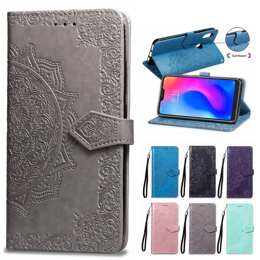 

FQYANG Embossing Leather Flip Case For Xiaomi F1 max3 Magnetic Wallet Flip PU Leather Stand Case For Redmi 6 Pro 6A 6 Note6 PRO