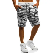 Fashion Men Spring Summer Shorts Camouflage Printed Drawstring Beach Surfing Running Short Pants z0219