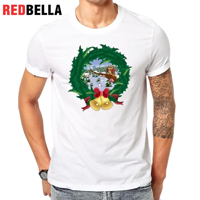 Redbella Костюмы Для мужчин Прекрасный Совы праздник Дизайн Рождество забавные ulzzang