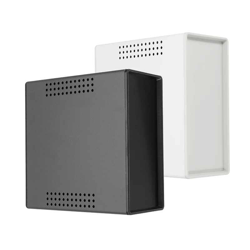 

Black/White 150 x 70 x 140mm Metal Enclosure Switch Box Iron Electronics Box Instrument Case Housing Case